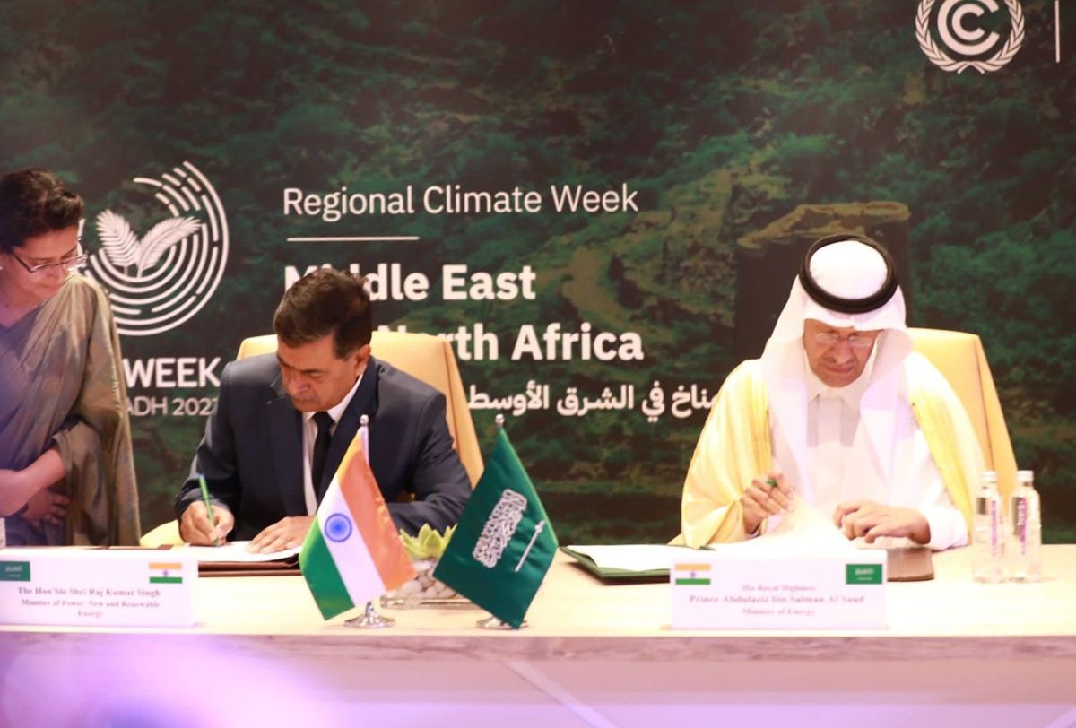 India and Saudi Arabia Forge Energy Pact Amid MENA Climate Week 2023