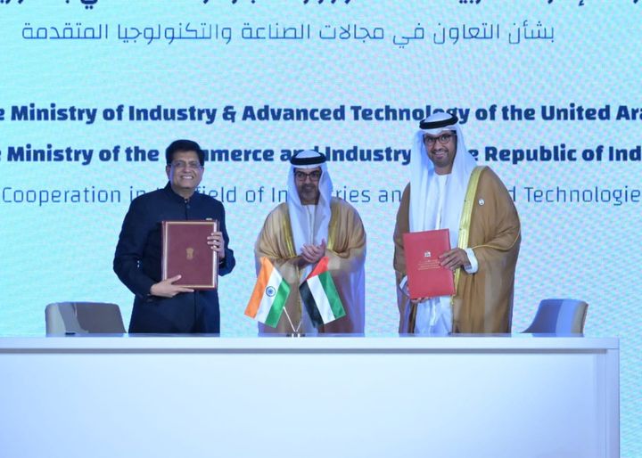 UAE and India Ink MoU to Bolster Industrial Development and Advanced Technologies